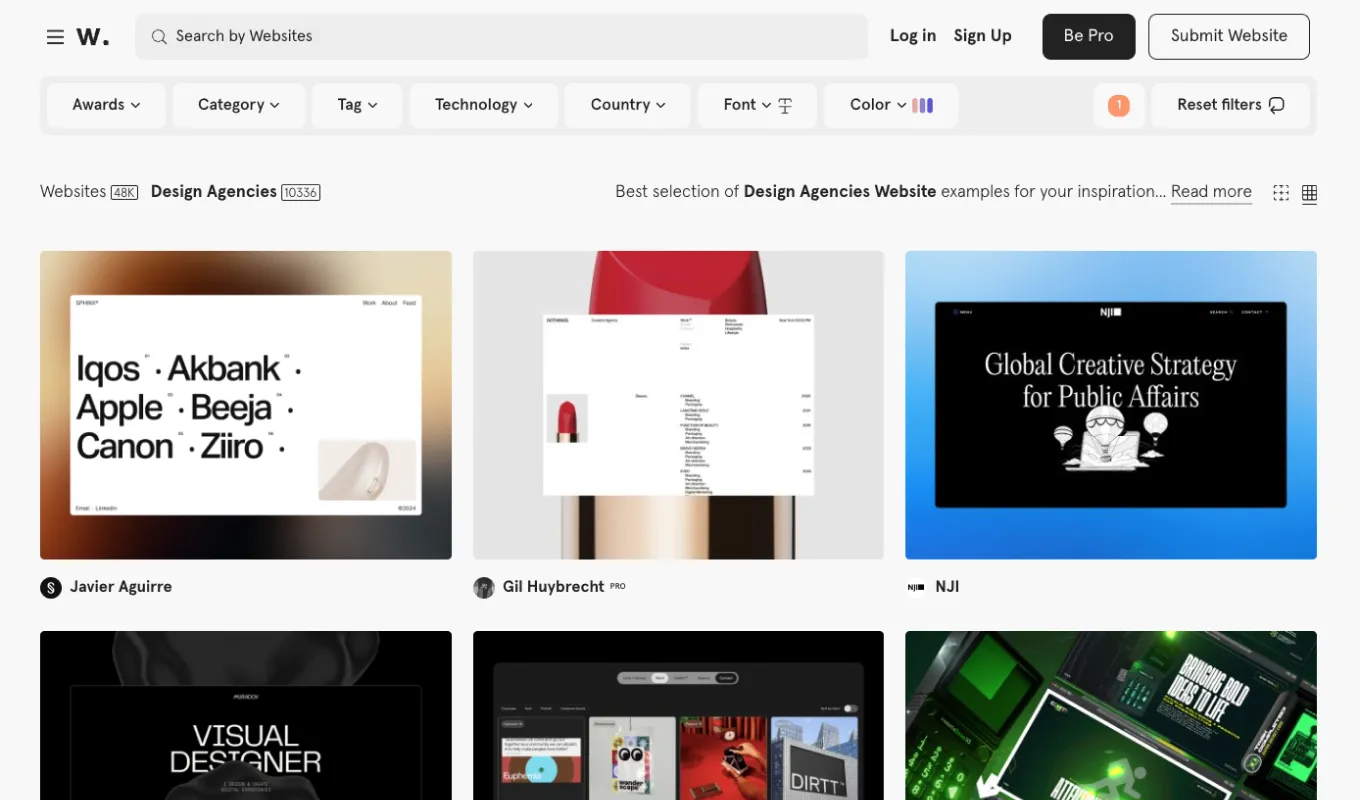 Awwwards Web Design Inspiration